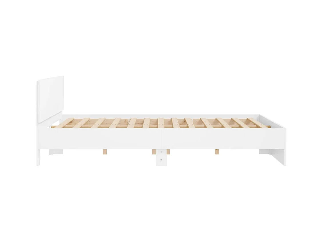 Bedframe zonder matras wit 200x200 cm