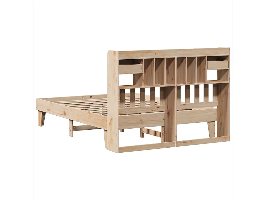 Struttura letto senza materasso 140x200 cm in legno massello di pino