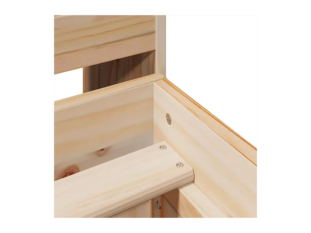 Estructura de cama sin colchón 140x200 cm madera maciza de pino