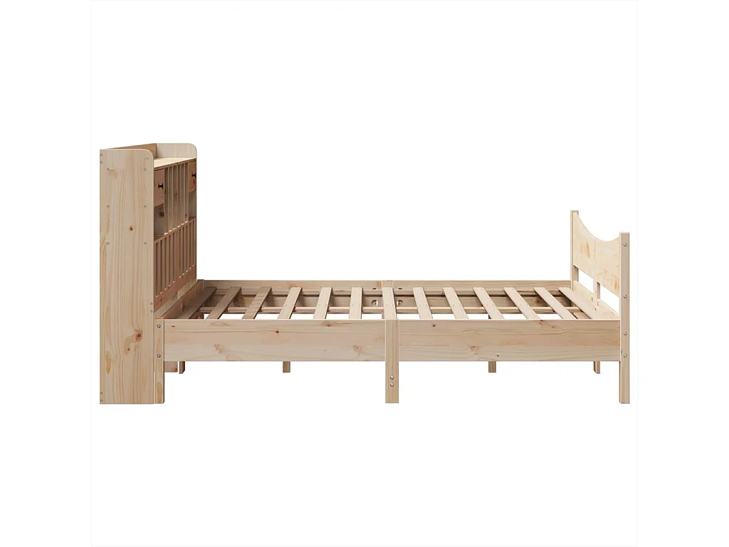 Struttura letto senza materasso 140x200 cm in legno massello di pino