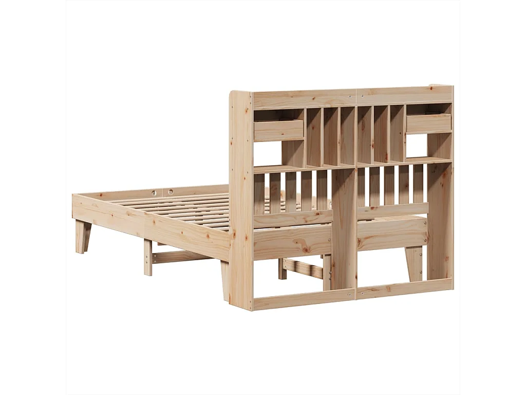 Bettgestell ohne Matratze 135x190 cm Massivholz Kiefer