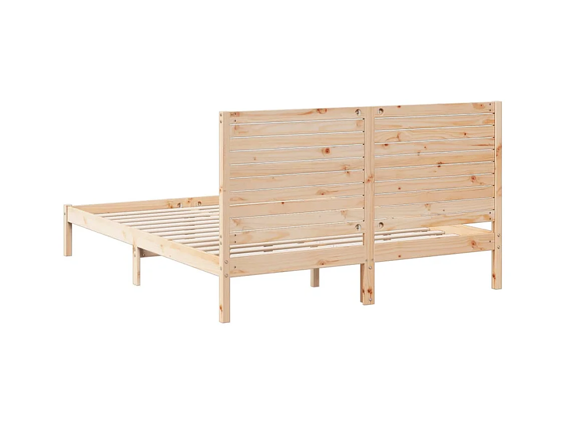 Extra lang bedframe zonder matras 160x210 cm massief hout
