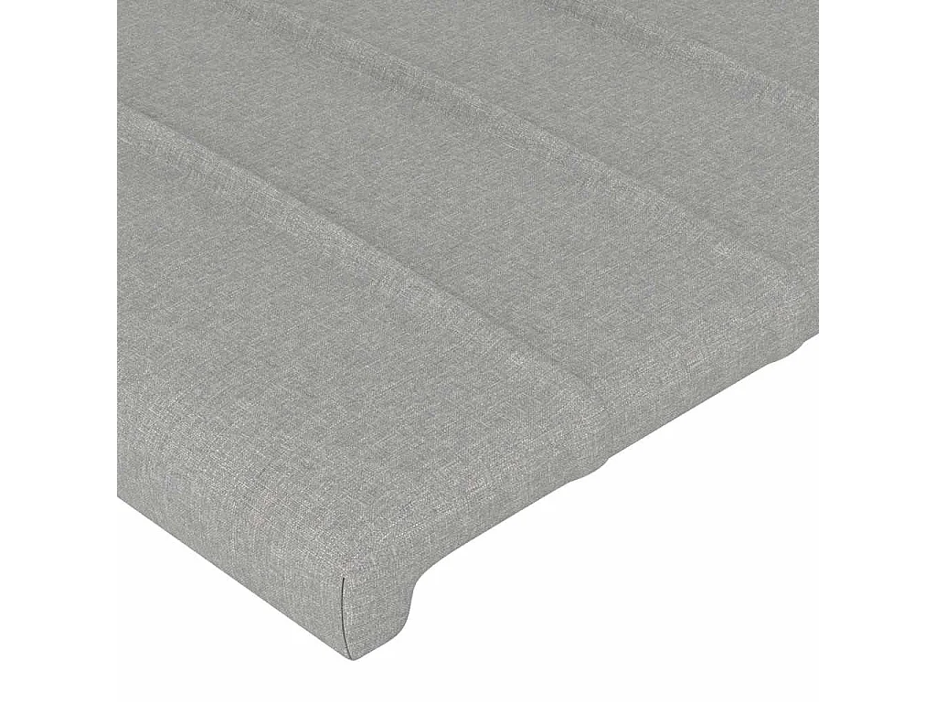 Struttura letto senza materasso tessuto grigio chiaro 80x200 cm