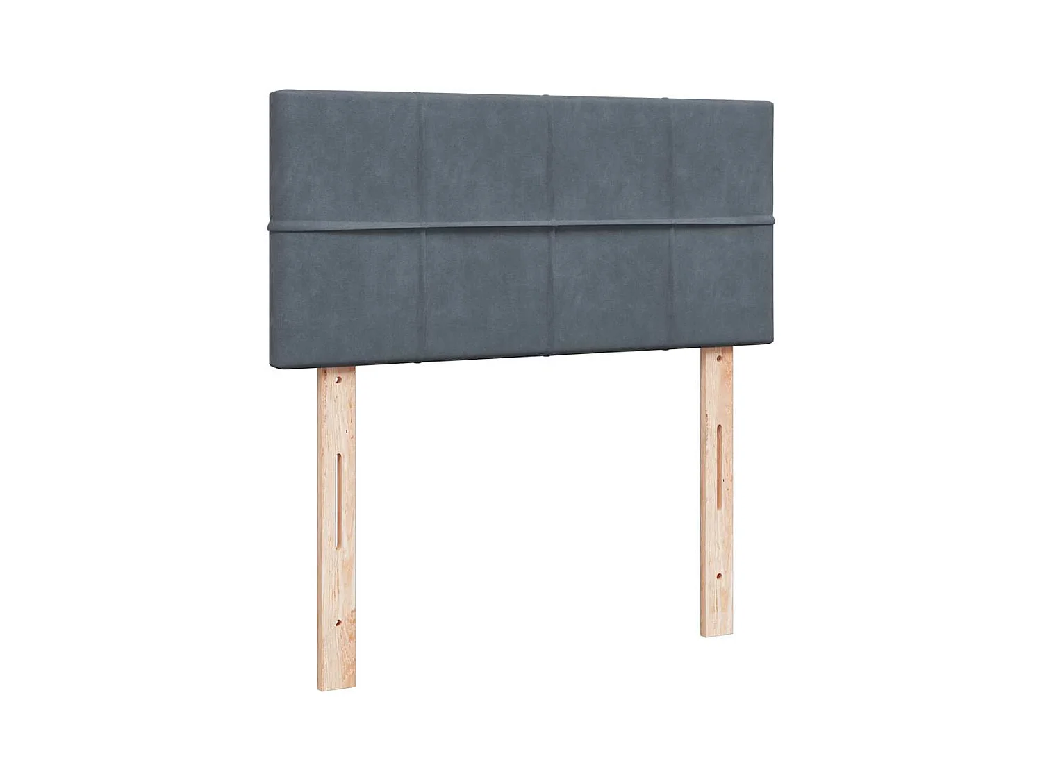 Lattenbodem en matras Donkergrijs 80x200 cm Fluweel