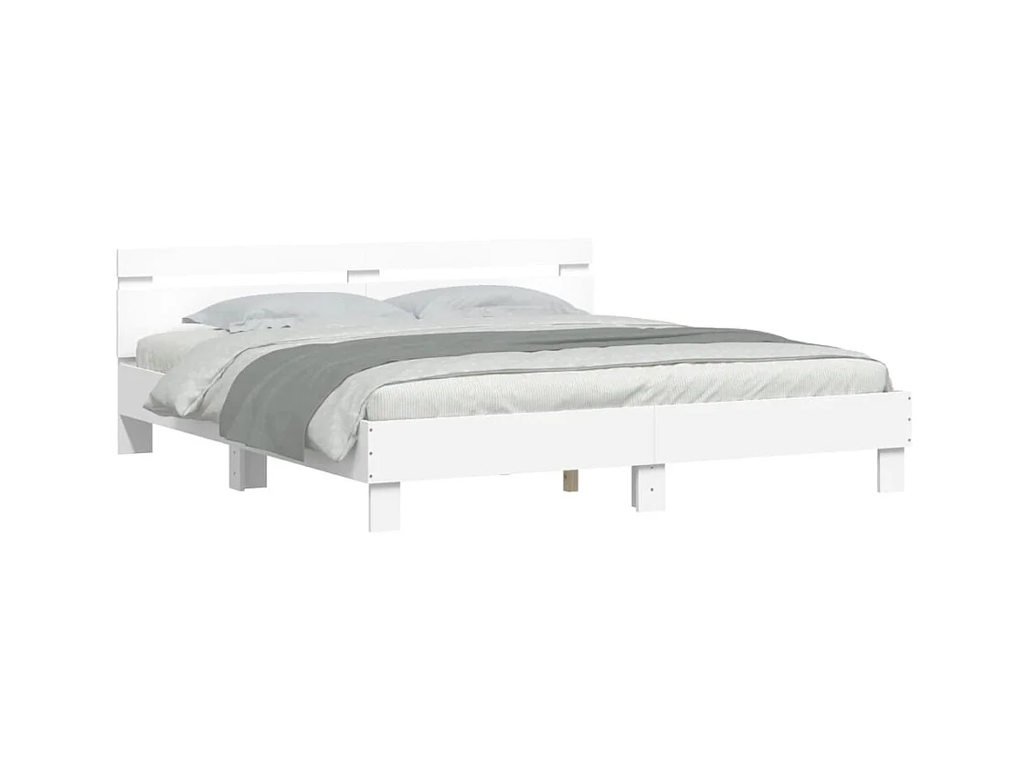 Bedframe zonder matras wit 160x200 cm