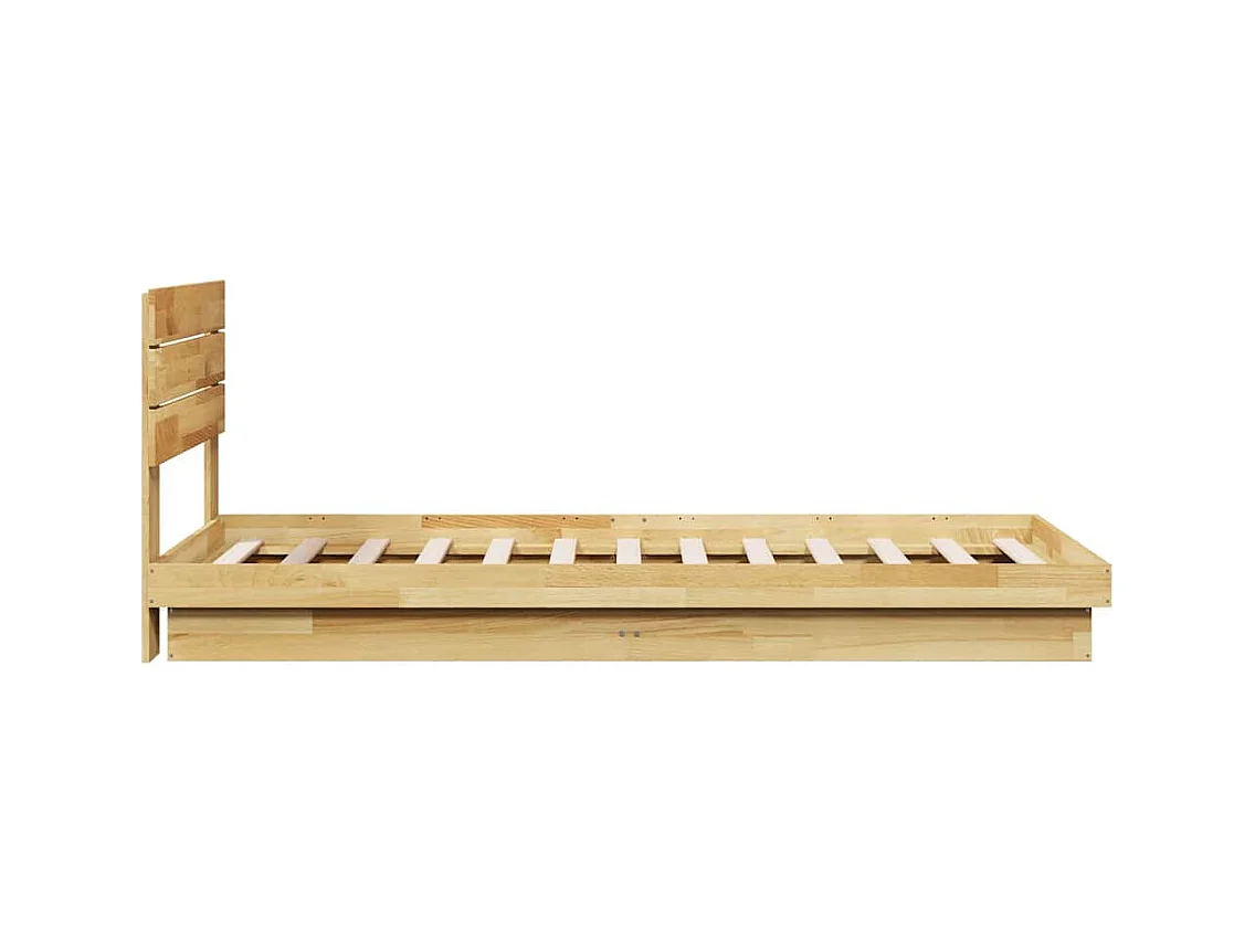 Bedframe met hoofdbord zonder matras 75 x 190 cm