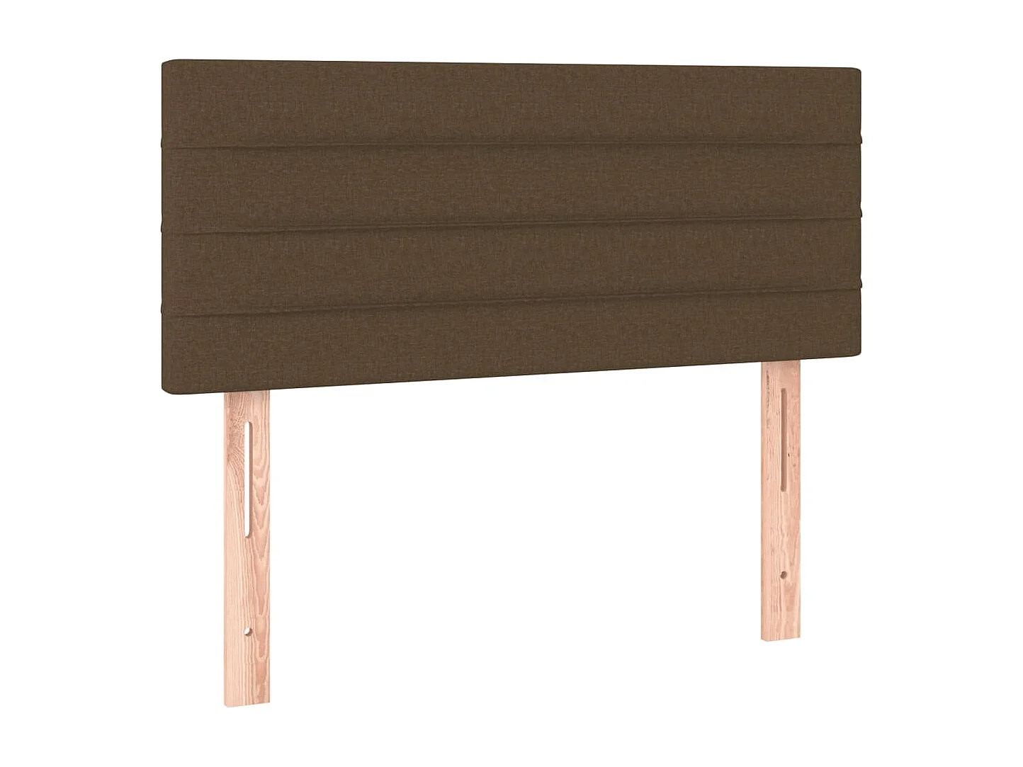 Sommier à lattes de lit et matelas et LED Marron foncé 80x200cm