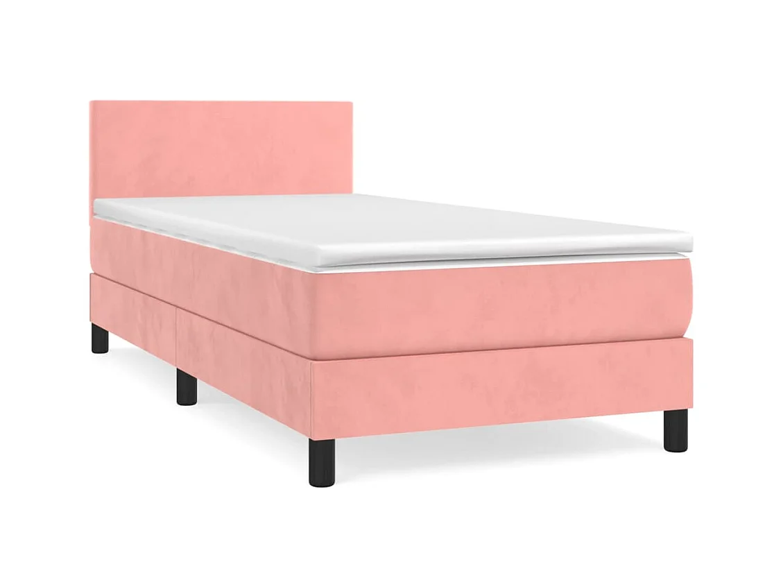 Lattenbodem met matras Rose 90x200 cm Fluweel