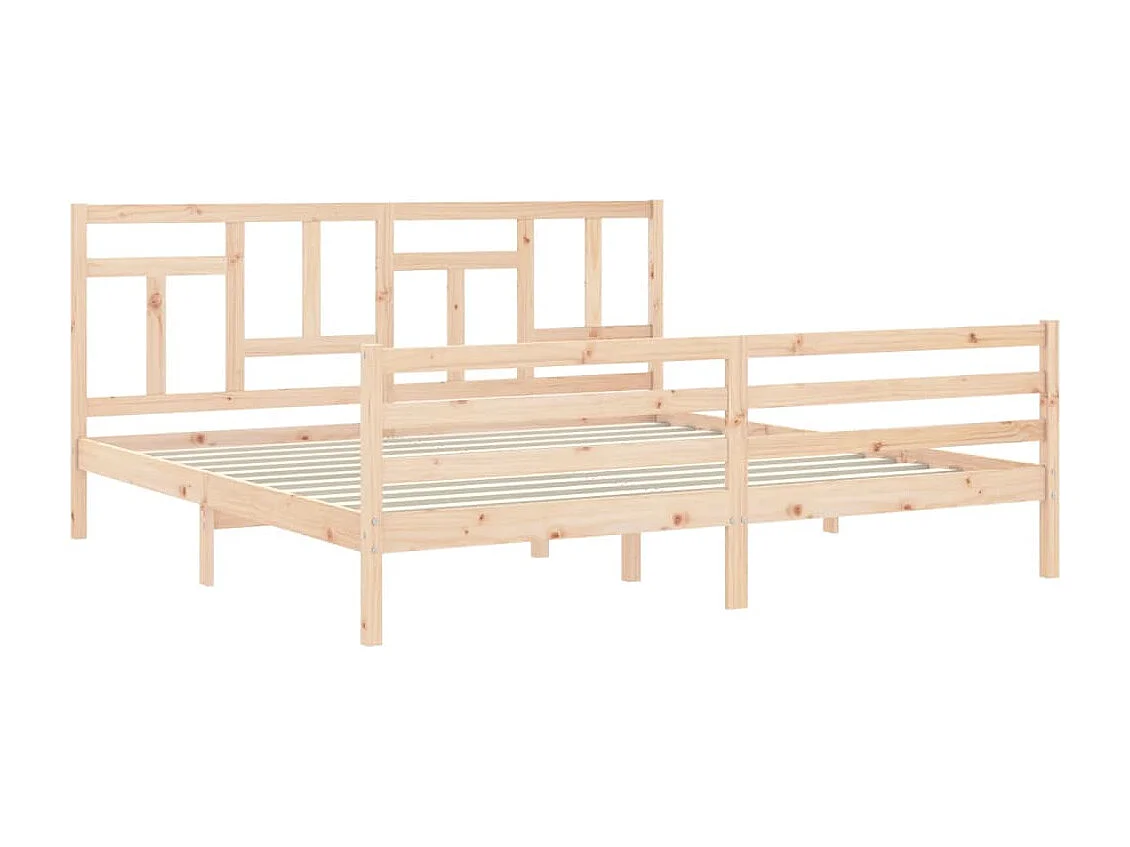 Bedframe zonder matras 200x200 cm massief hout