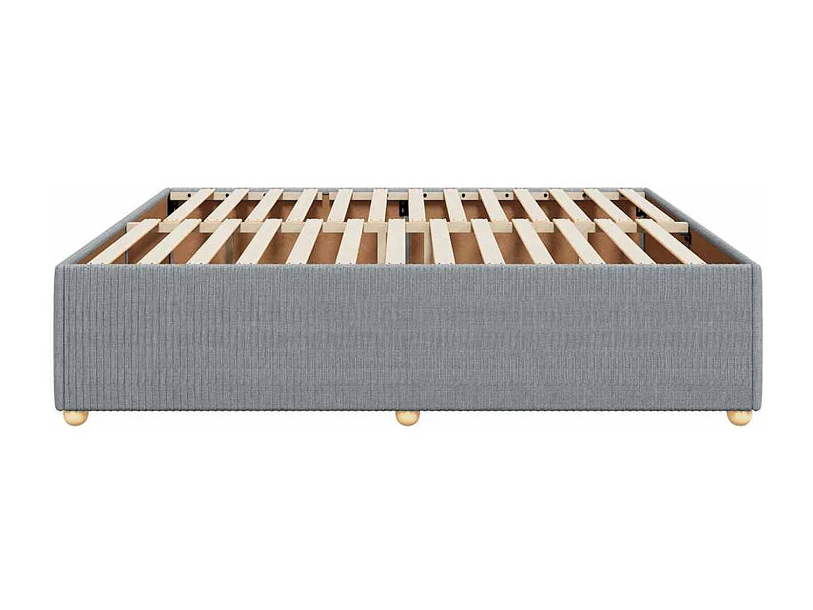 Struttura letto senza materasso tessuto grigio chiaro 180x200 cm