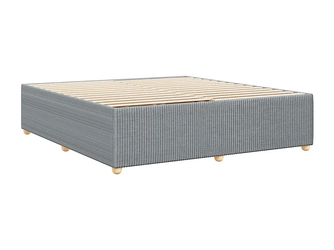 Struttura letto senza materasso tessuto grigio chiaro 180x200 cm