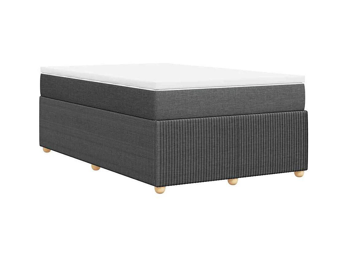 Rete a doghe con materasso grigio scuro tessuto 120x190cm