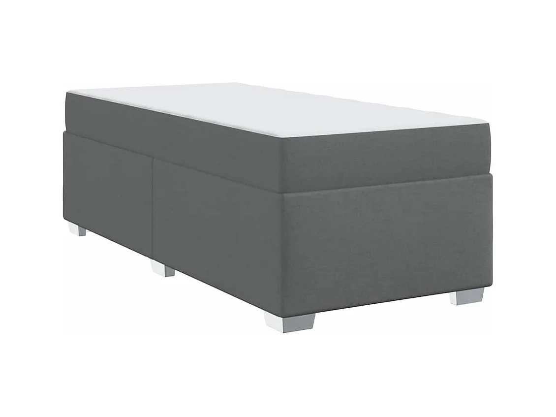Struttura letto grigio scuro 90 x 190 cm tessuto