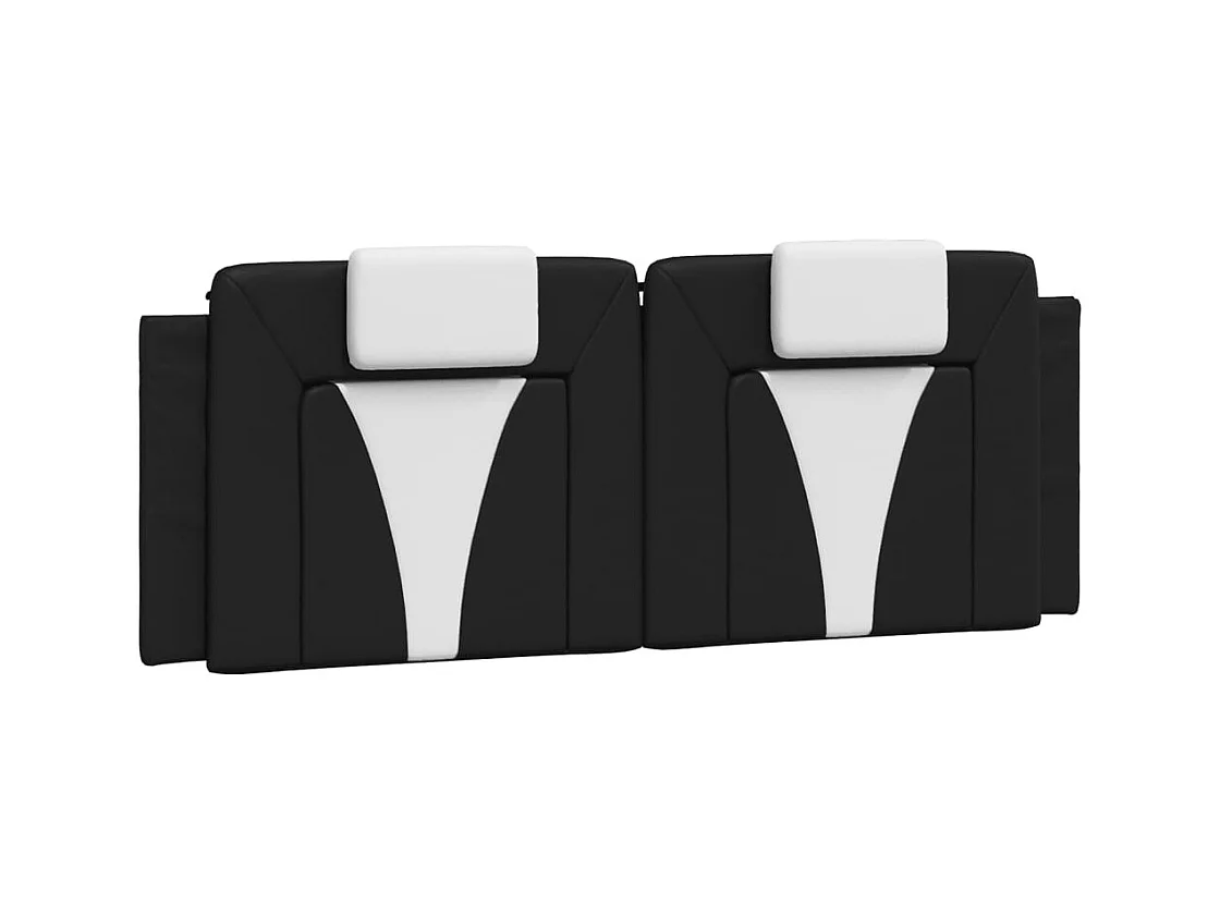 Struttura letto con LED senza materasso nero e bianco 140x190 cm