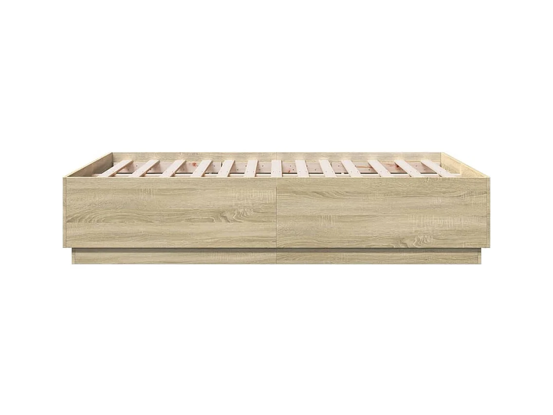 Bedframe zonder matras Sonoma eiken 120x190 cm
