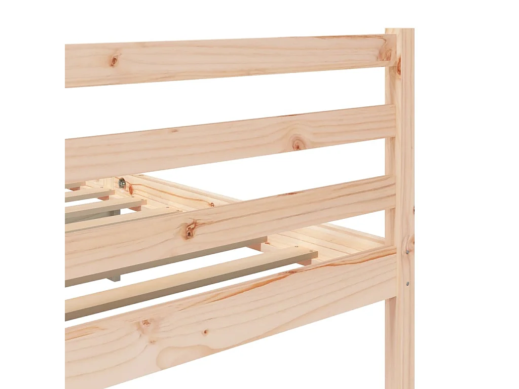 Struttura letto senza materasso in legno massello 200x200 cm