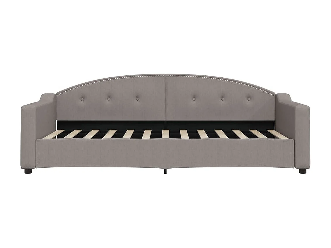 Divano letto con letto estraibile senza materasso tortora 90x200 cm