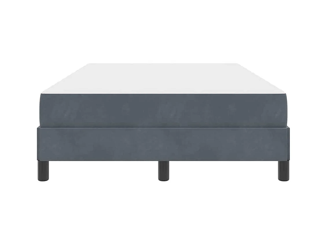 Boxspringbed met matras Donkergrijs 120 x 200 cm Fluweel