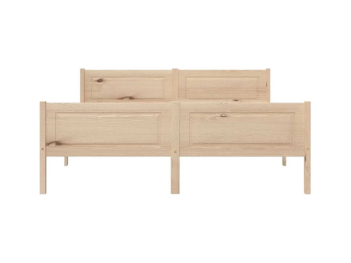 Struttura letto senza materasso in legno massello di pino 160x200 cm