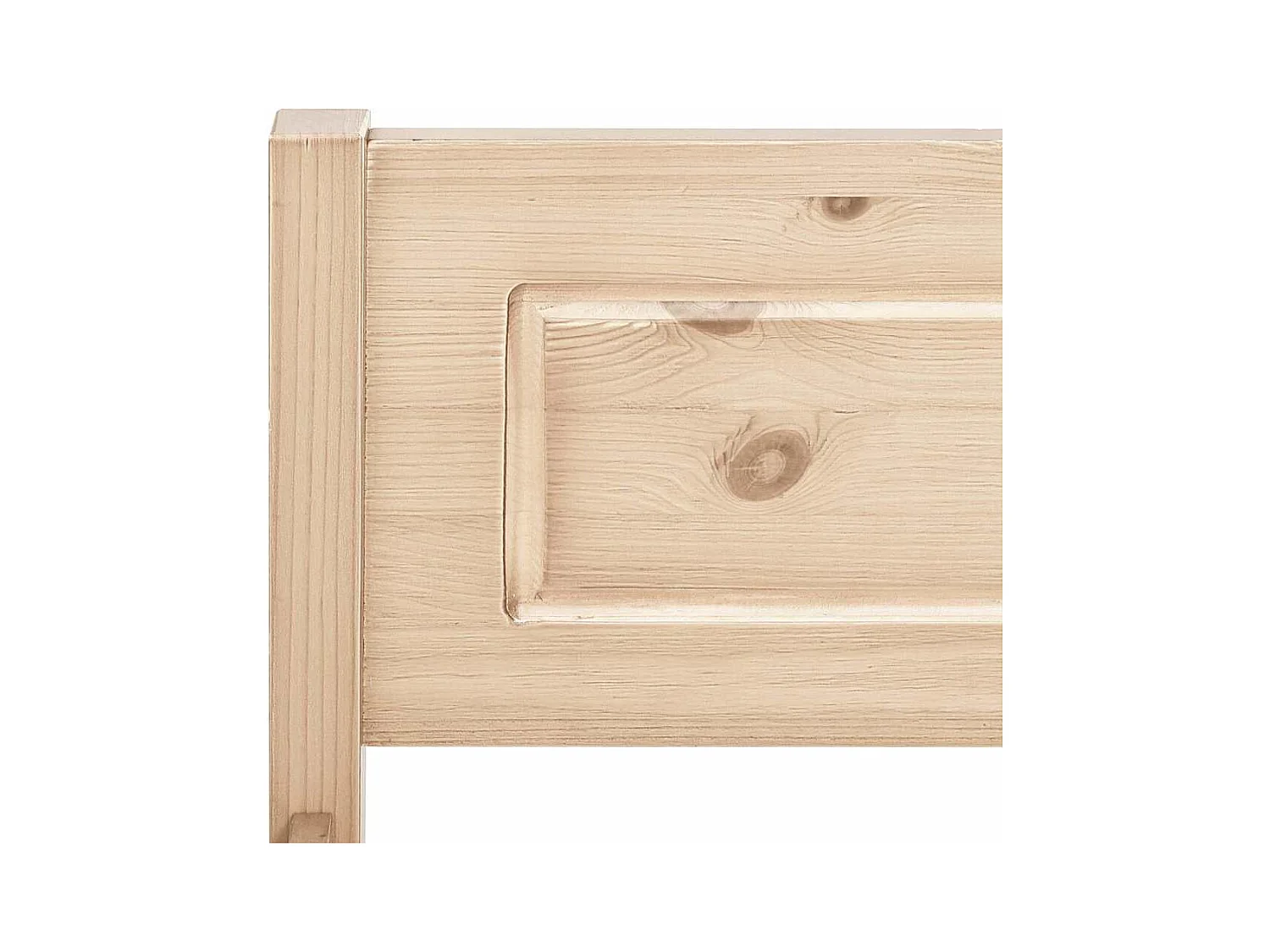 Struttura letto senza materasso in legno massello di pino 160x200 cm