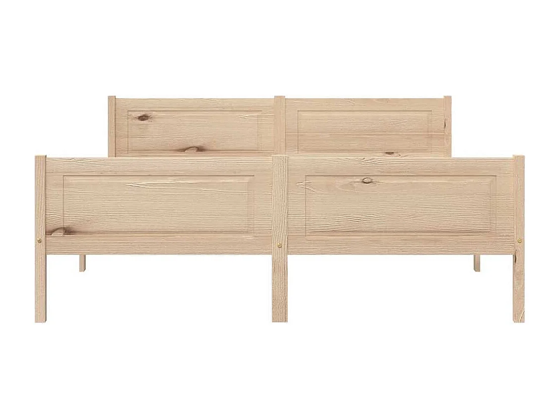 Cadre de lit sans matelas bois massif de pin 160x200 cm