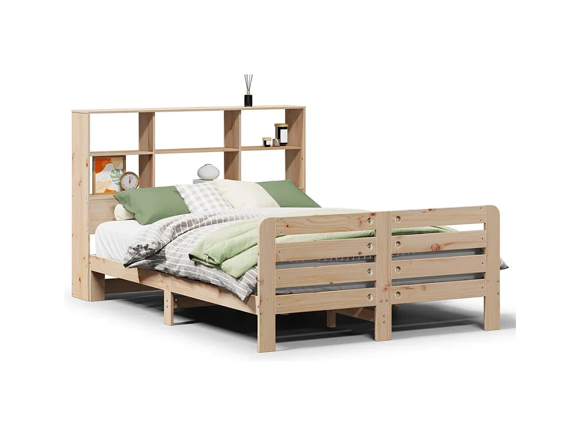 Cadre de lit sans matelas 120x200 cm bois de pin massif