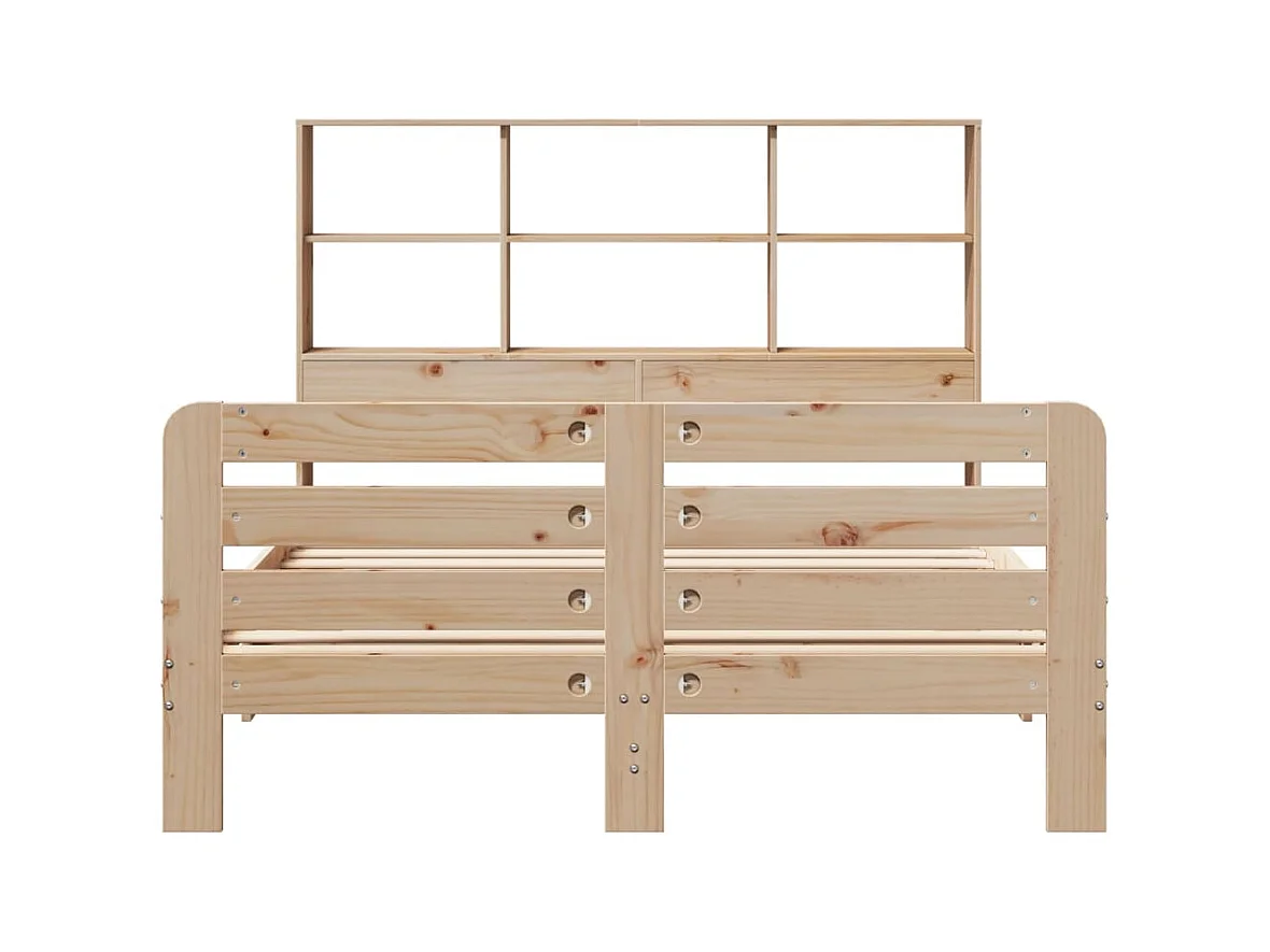 Cadre de lit sans matelas 120x200 cm bois de pin massif