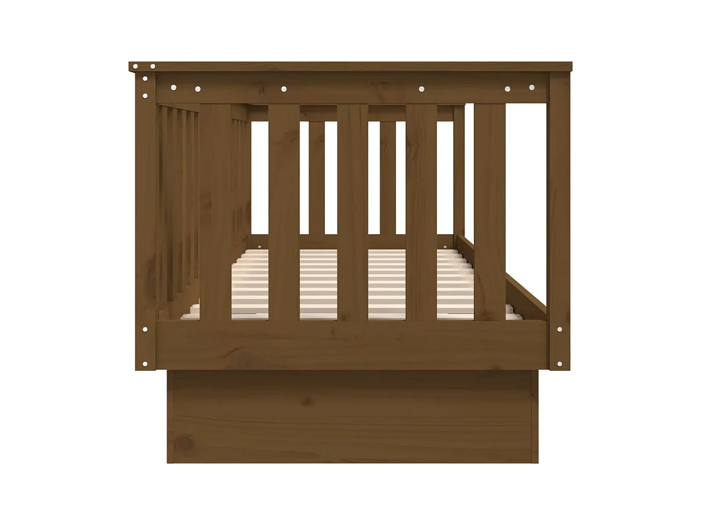 Lit de jour sans matelas marron miel 75x190 cm bois pin massif