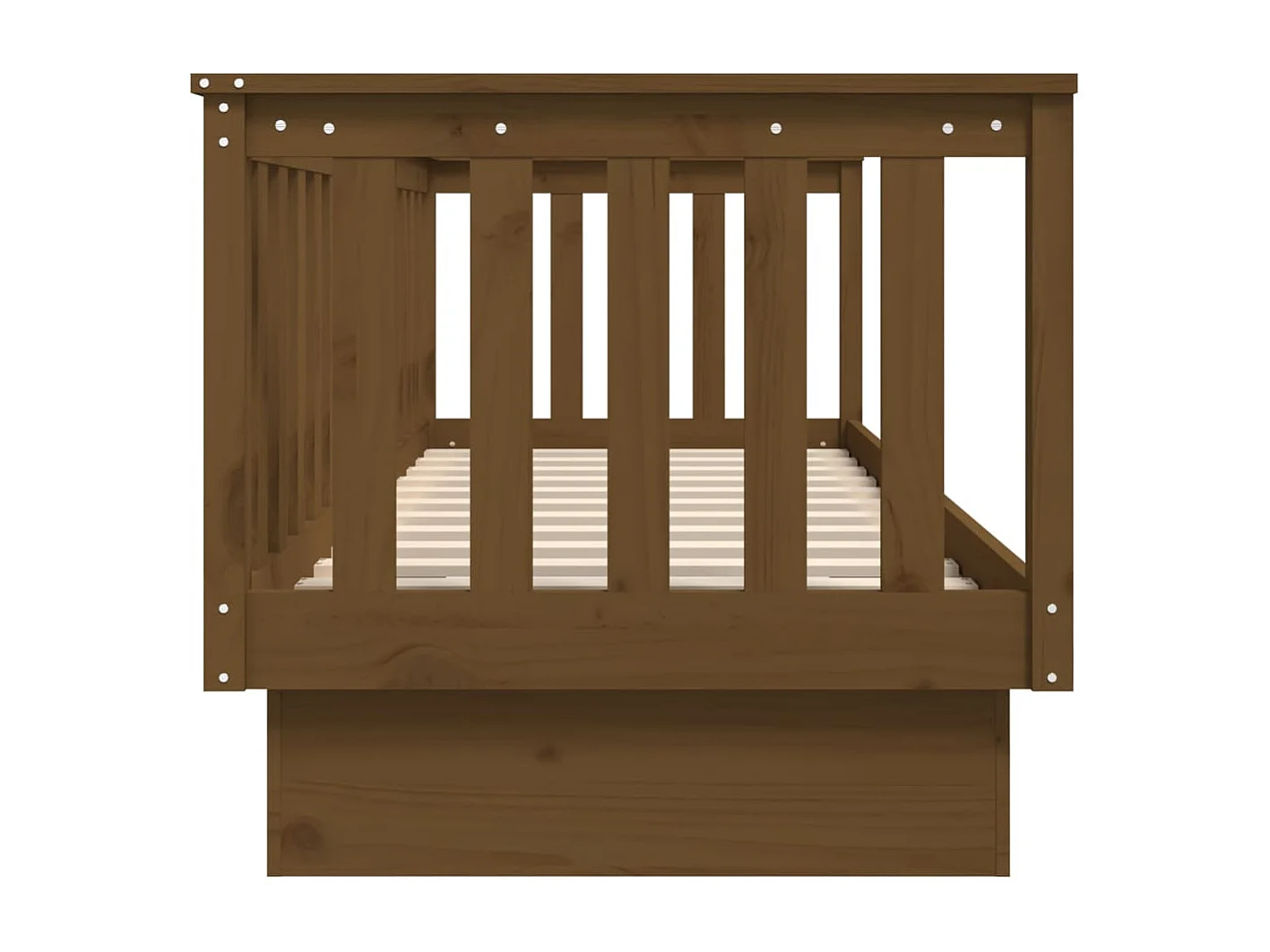 Lit de jour sans matelas marron miel 75x190 cm bois pin massif