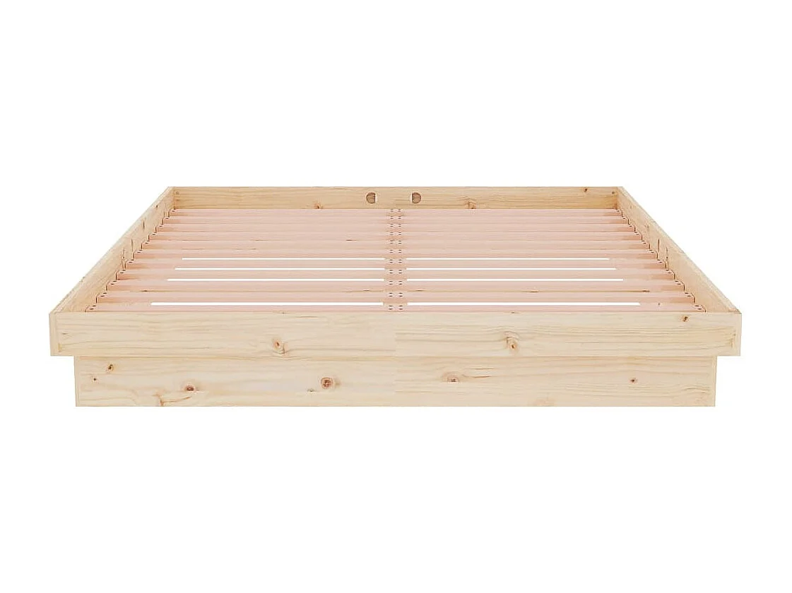 Cadre de lit sans matelas bois massif