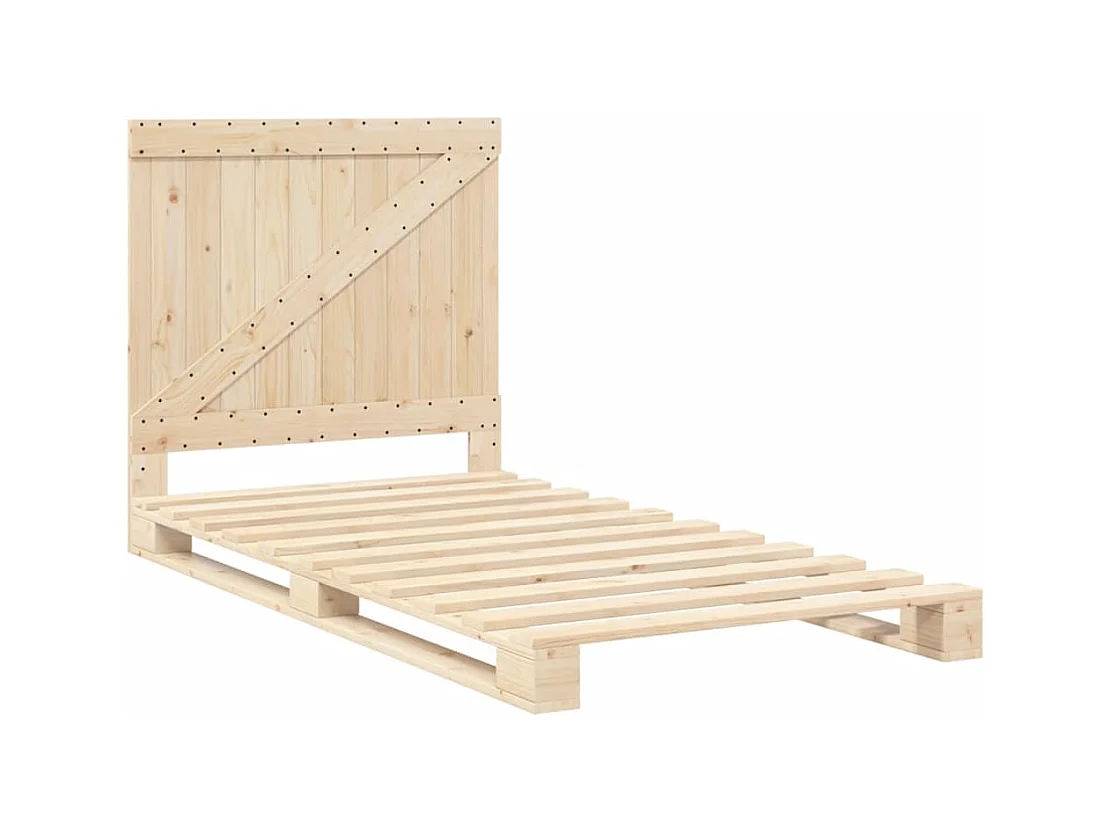 Struttura letto senza materasso con testiera 100x200 cm