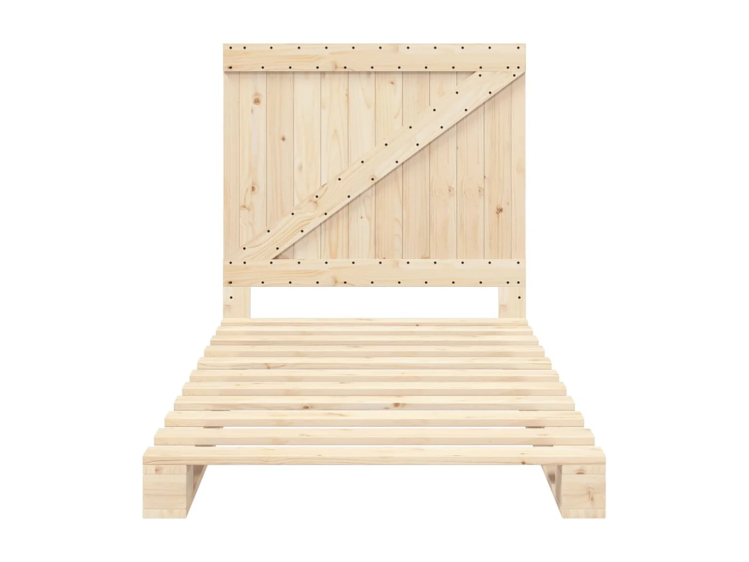 Cadre de lit sans matelas avec tête de lit 100x200 cm