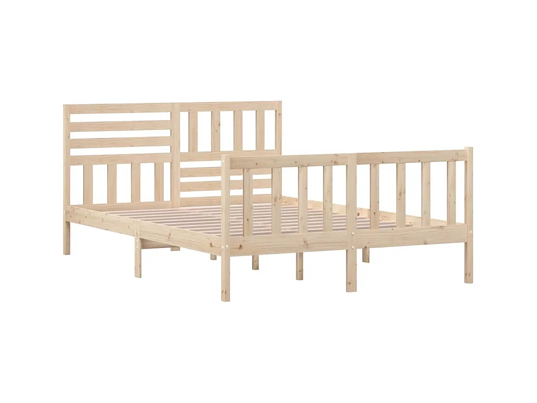 Struttura letto in legno massello senza materasso 140x200 cm