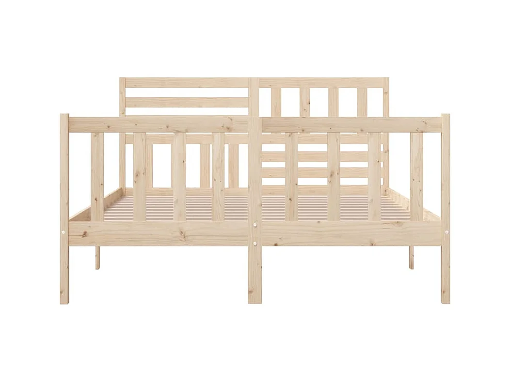 Struttura letto in legno massello senza materasso 140x200 cm