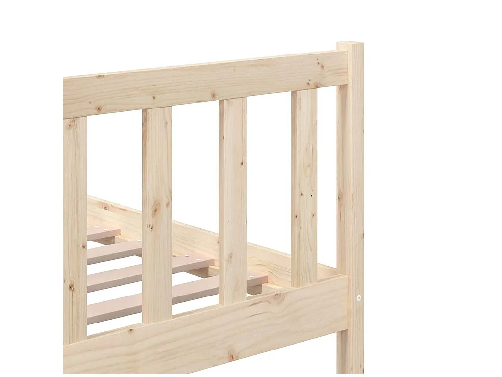 Struttura letto in legno massello senza materasso 140x200 cm