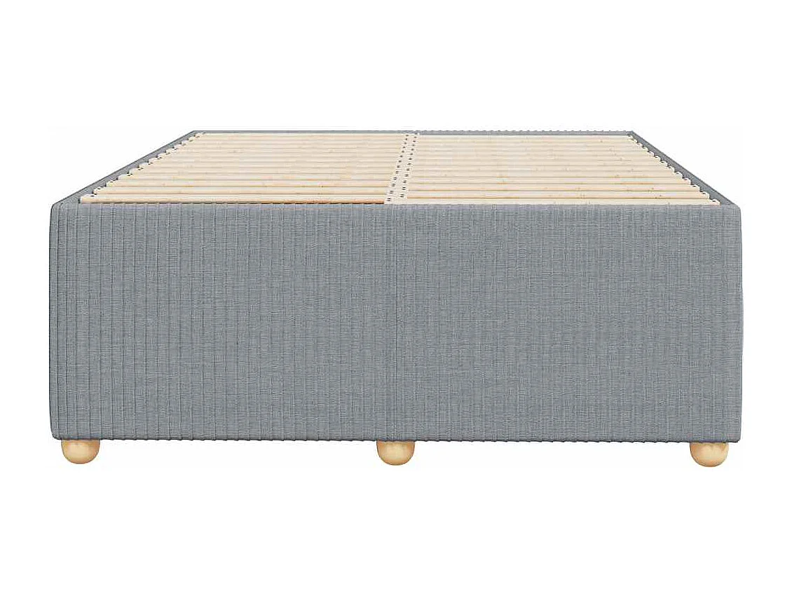 Struttura letto senza materasso tessuto grigio chiaro 120x200 cm