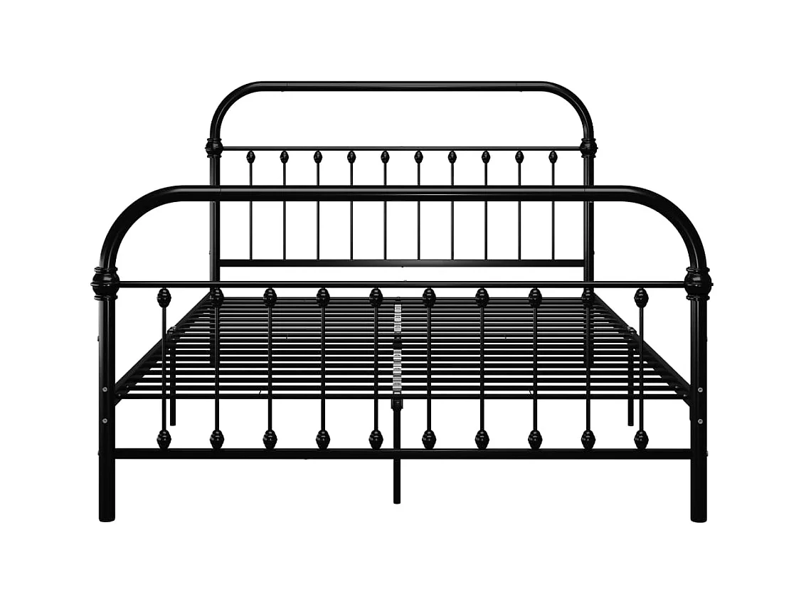 Bedframe zonder matras zwart metaal 120x200 cm