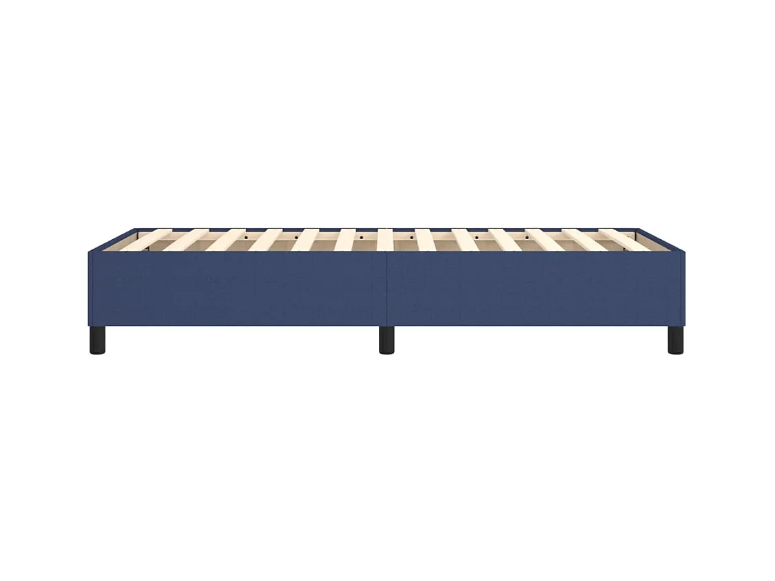 Struttura letto senza materasso tessuto blu 80x200 cm