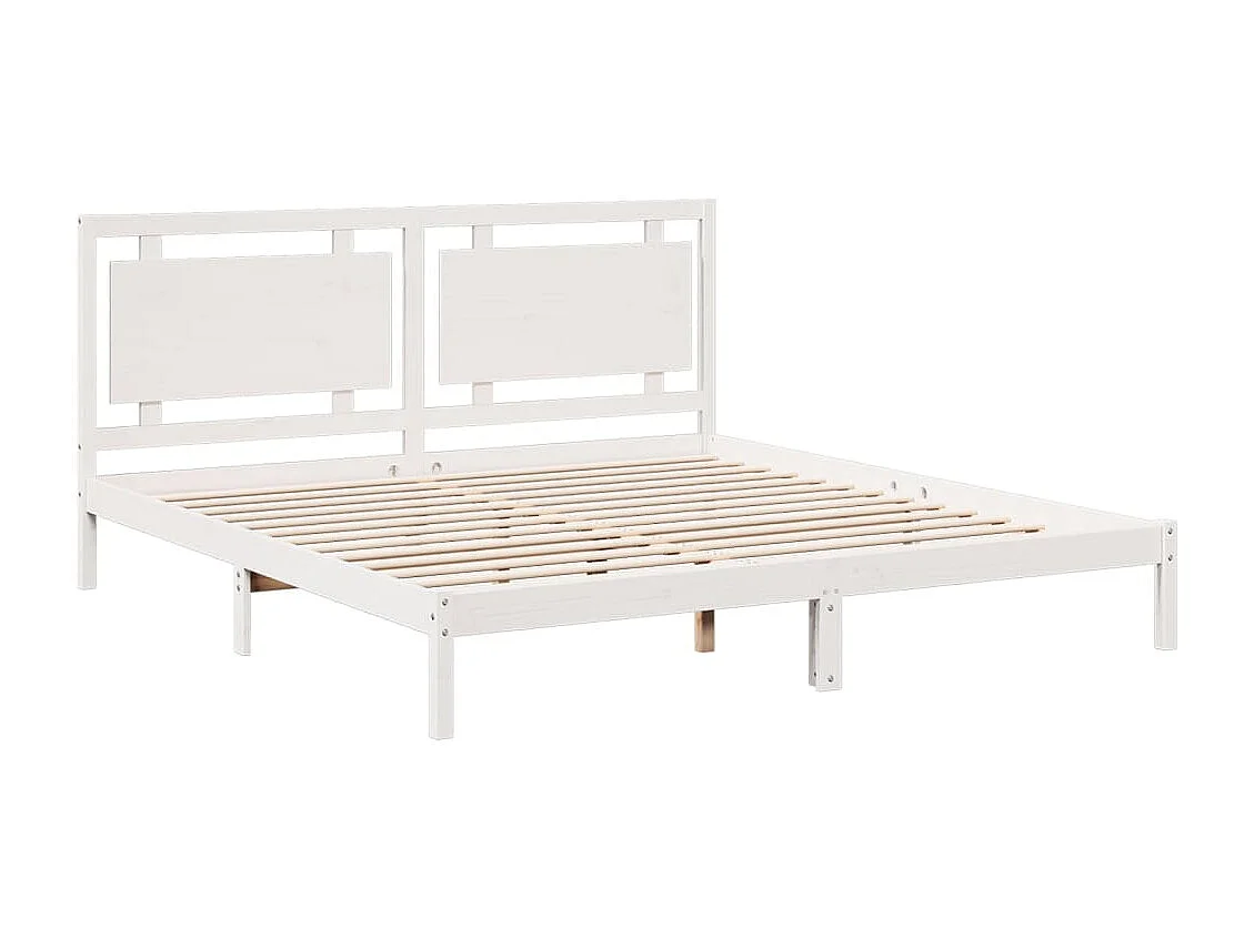 Estructura de cama extra larga sin colchón 200x220 cm madera maciza