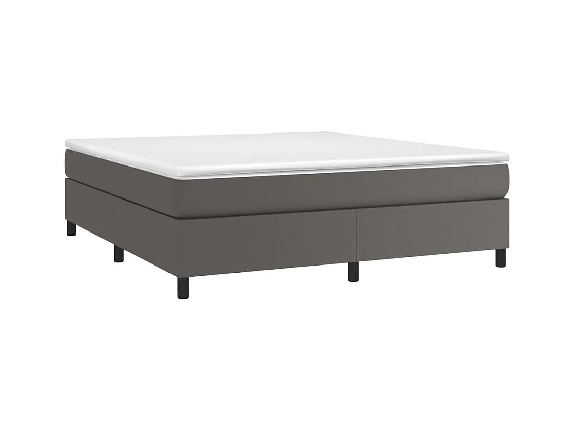 Bedframe zonder matras grijs 180x200 cm kunstleer