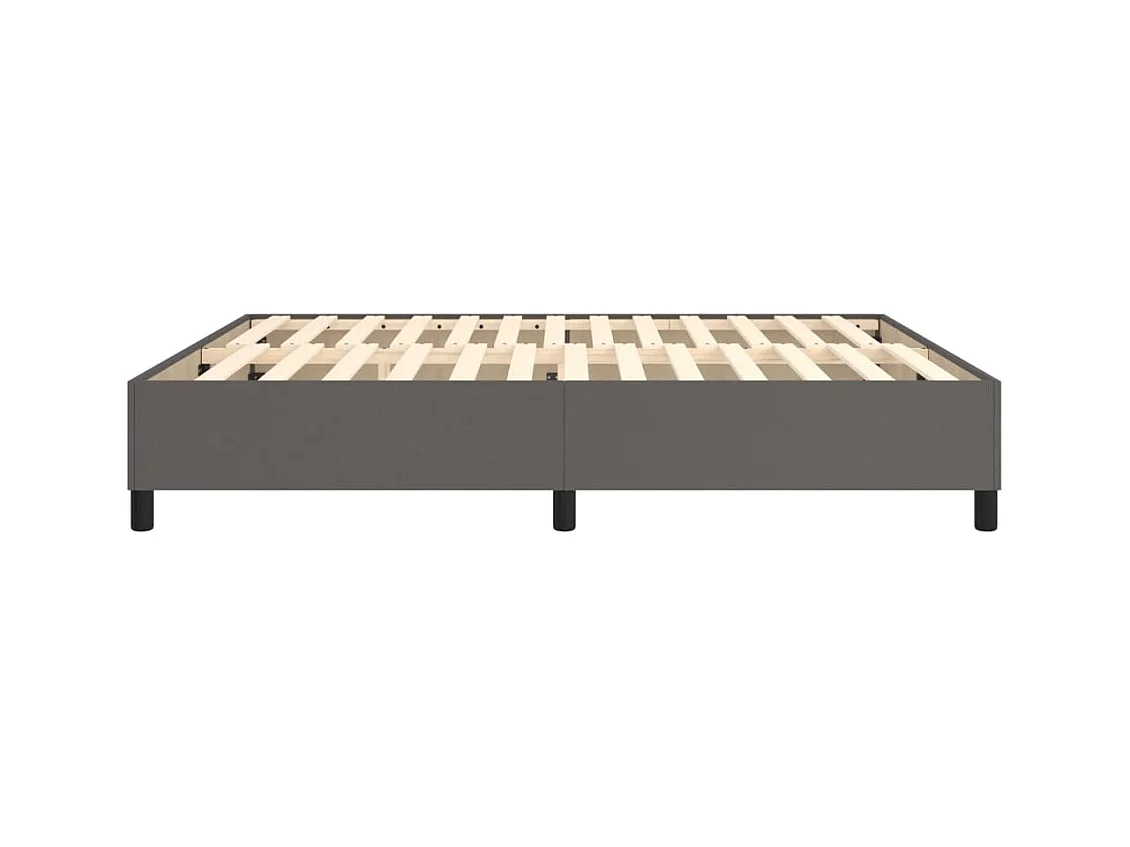 Bedframe zonder matras grijs 180x200 cm kunstleer