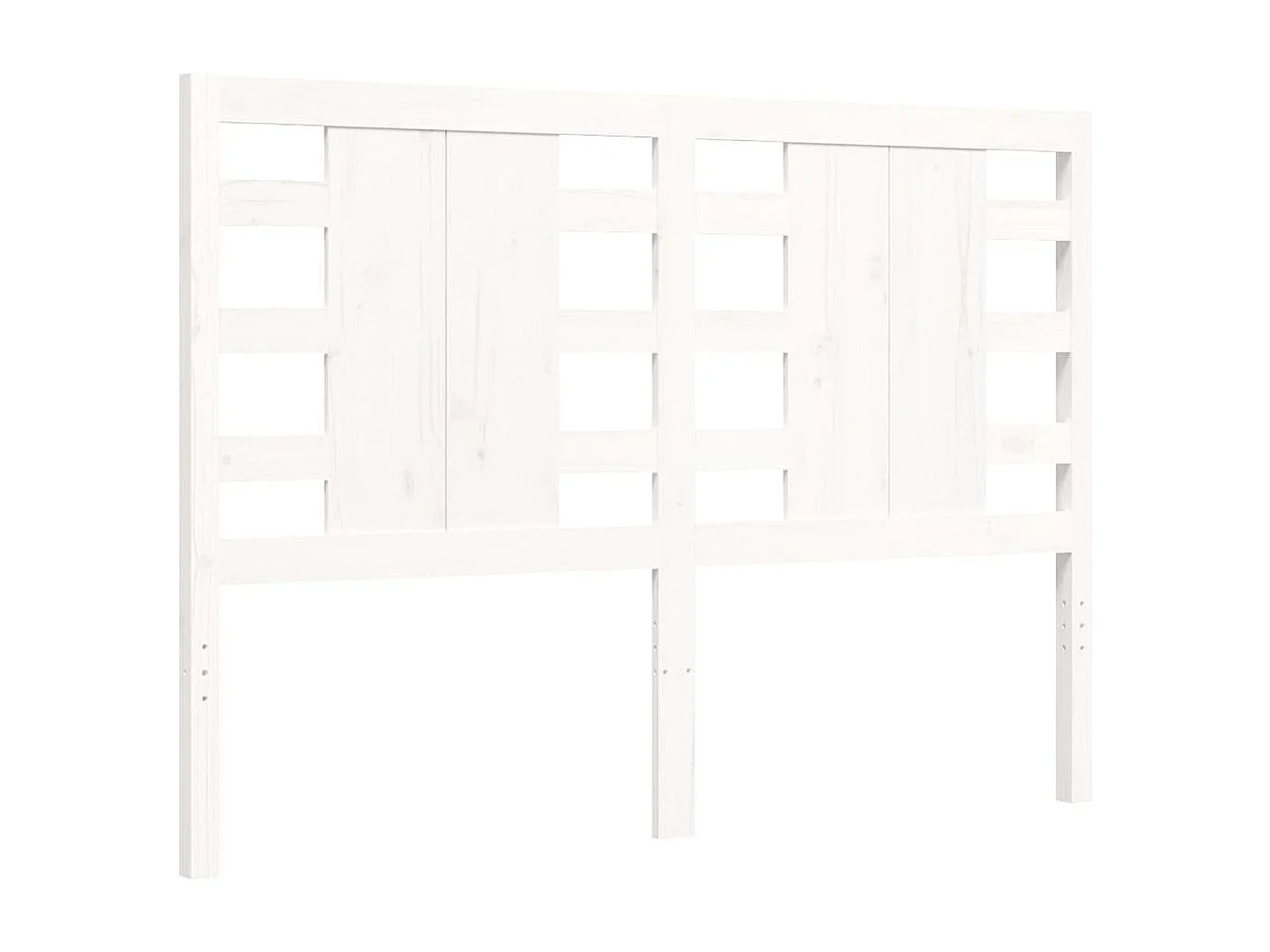 Cadre de lit sans matelas blanc 120x200 cm bois de pin massif