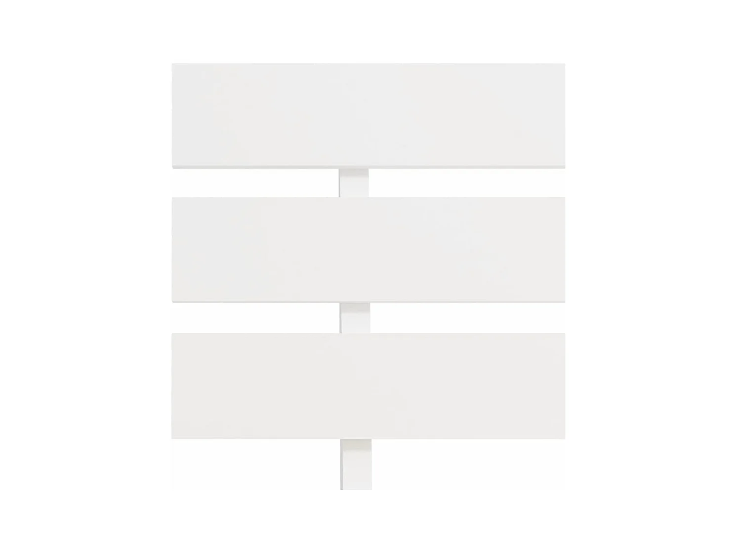 Struttura letto senza materasso bianco 140x200 cm in legno massello di pino