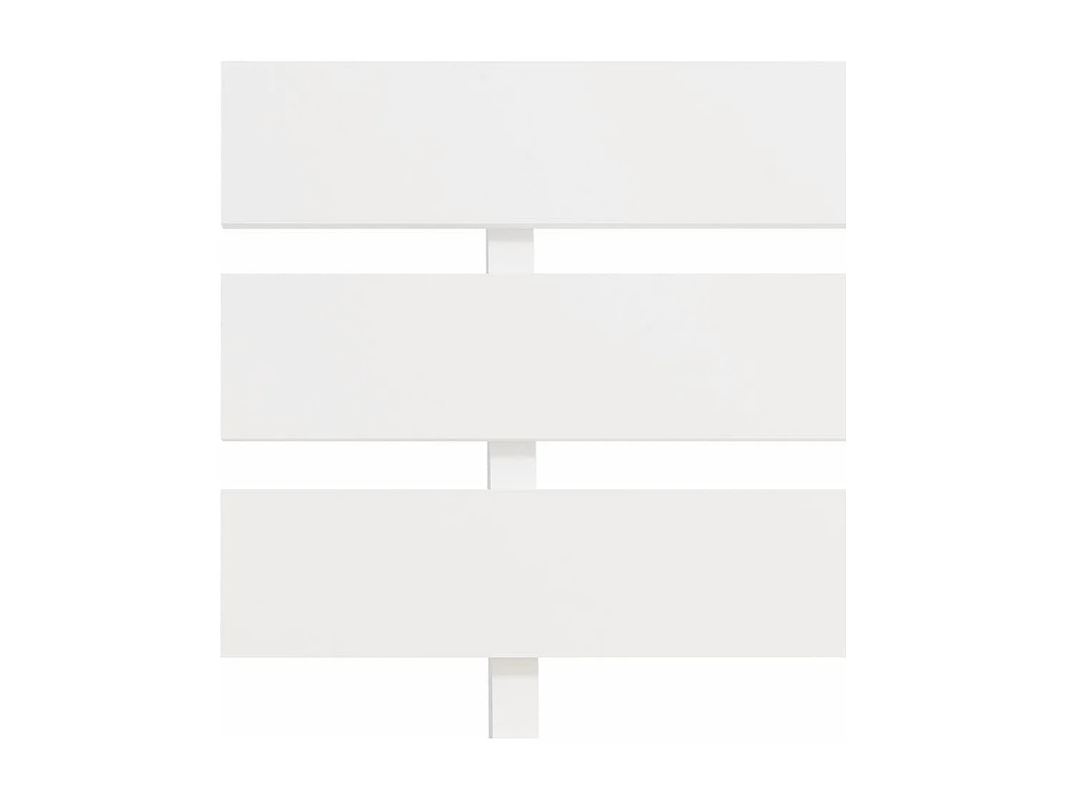 Cadre de lit sans matelas blanc 140x200 cm bois de pin massif