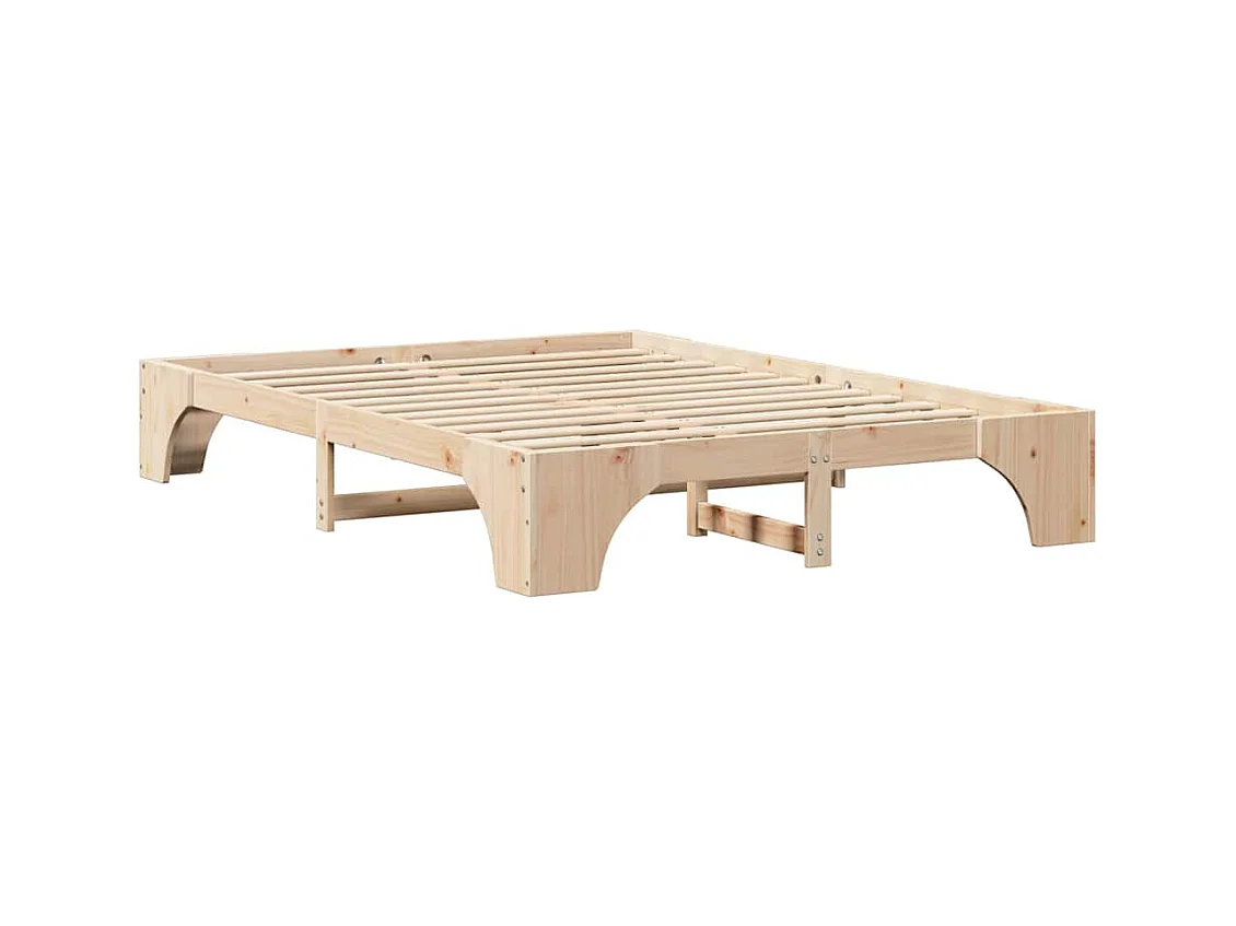 Bettgestell Kiefer massiv 160 x 200 cm Kiefer Massivholz