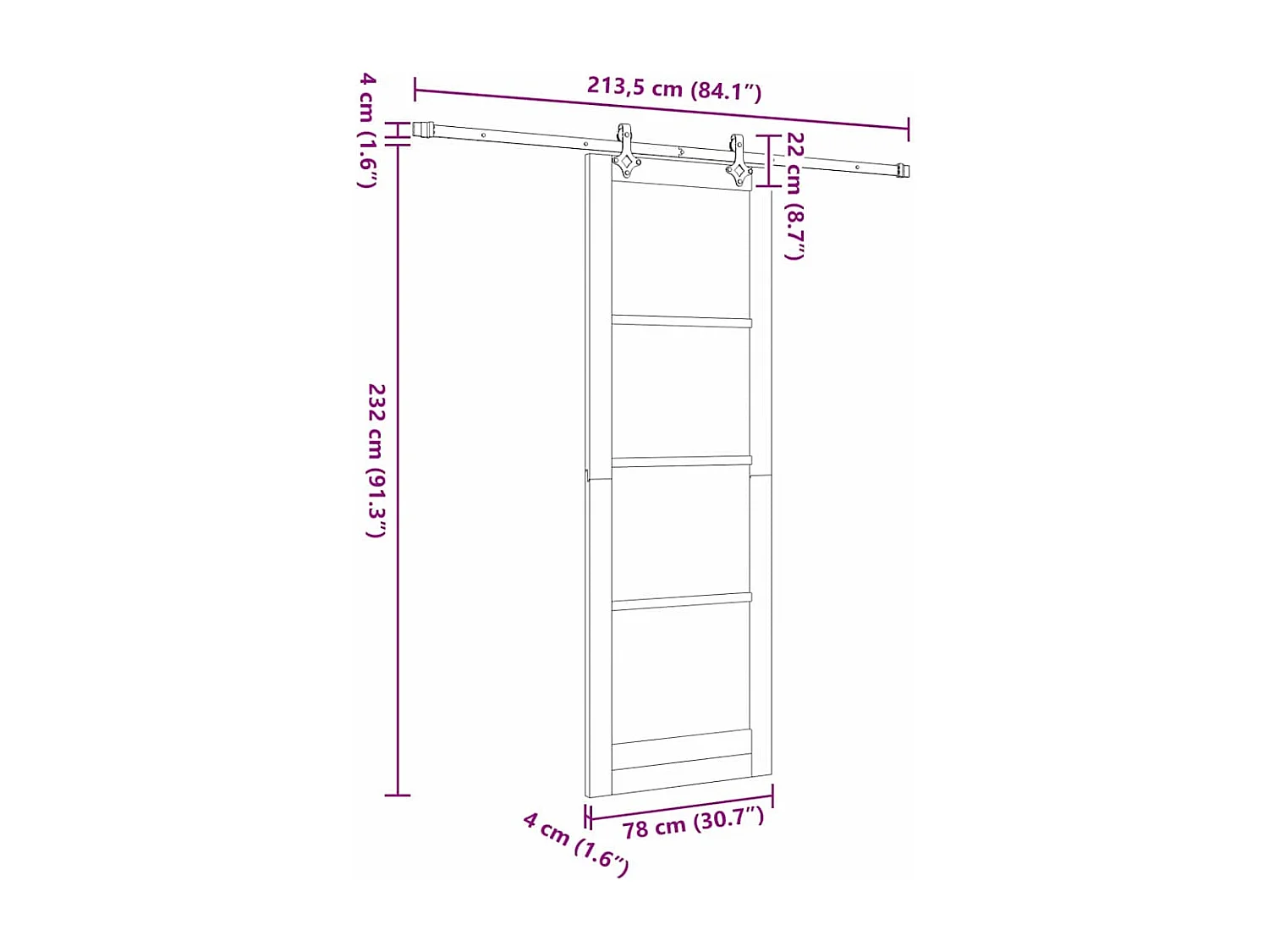 Bed met donkergrijze matras 80x200 cm stof