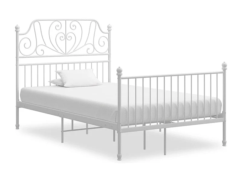 Bedframe zonder matras wit metaal 120x200 cm