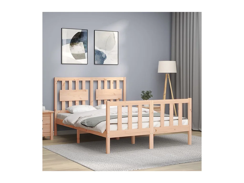 Bedframe zonder matras van massief grenenhout