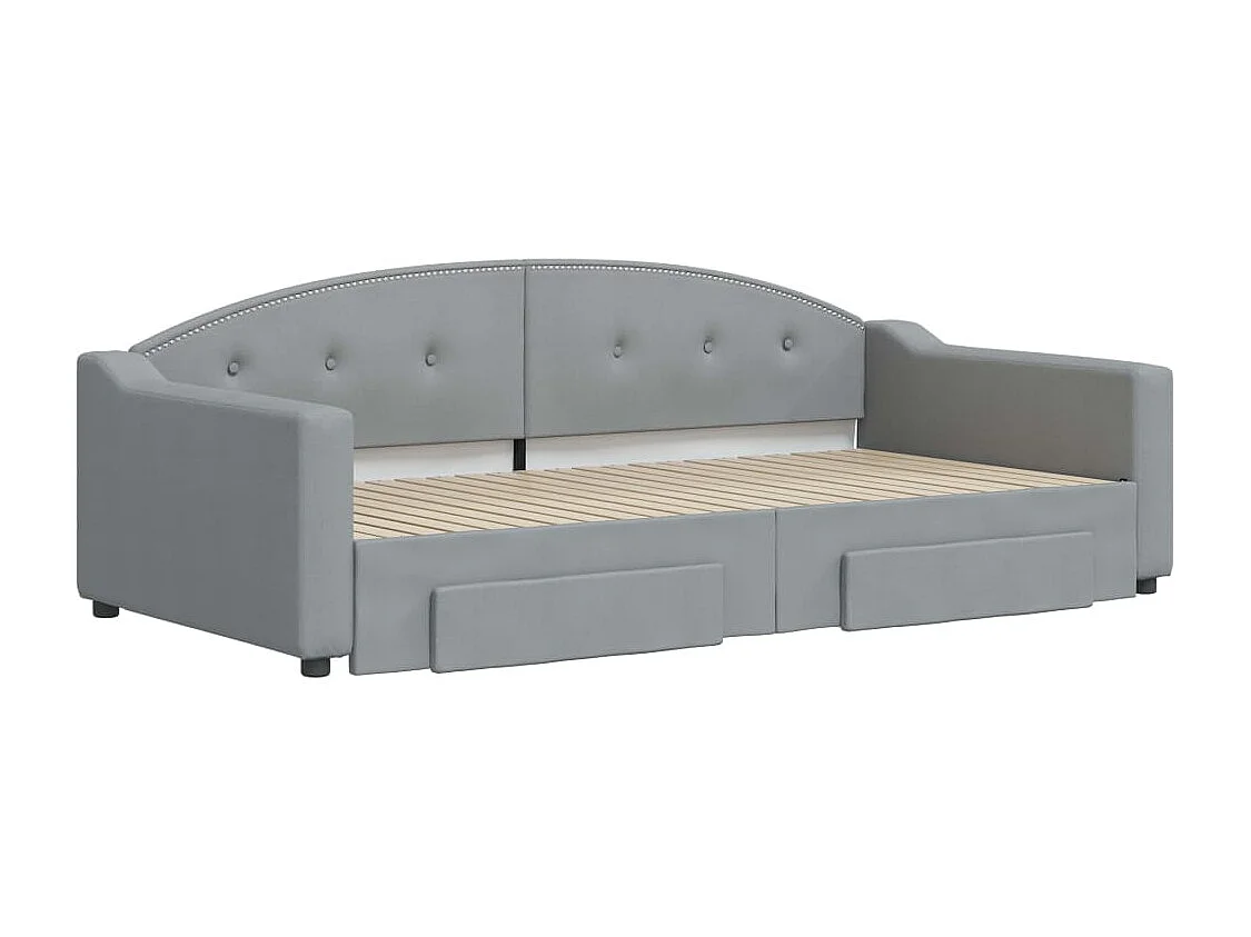 Dagbed met onderschuifbed en lades zonder matras 100x200 cm