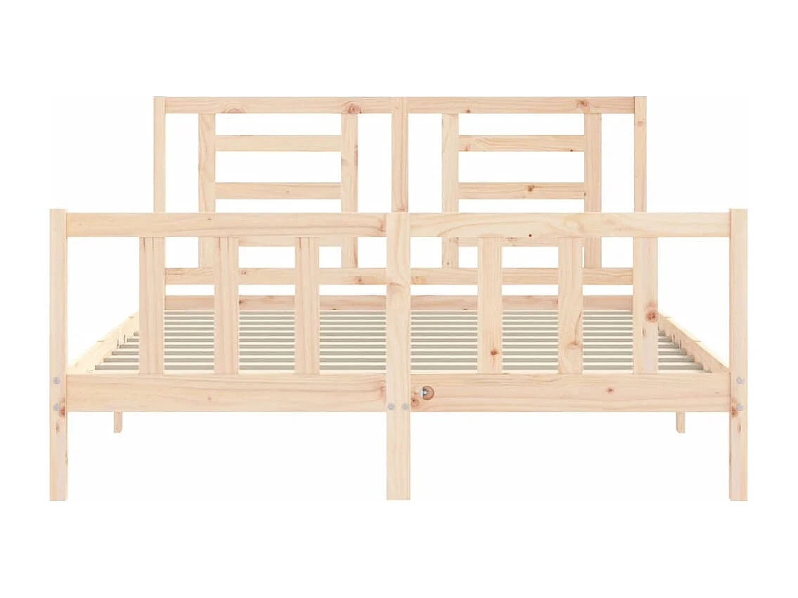 Struttura letto senza materasso 160x200 cm in legno massello di pino